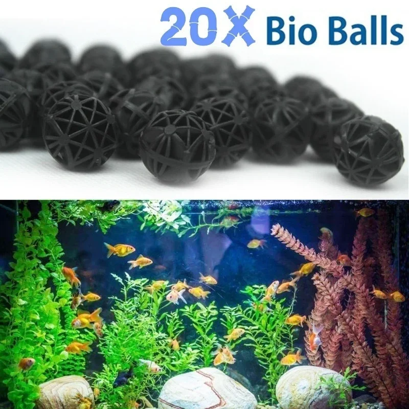 Aquarium Marine - 20Pcs Bola Bio Filter Akuarium 16mm,