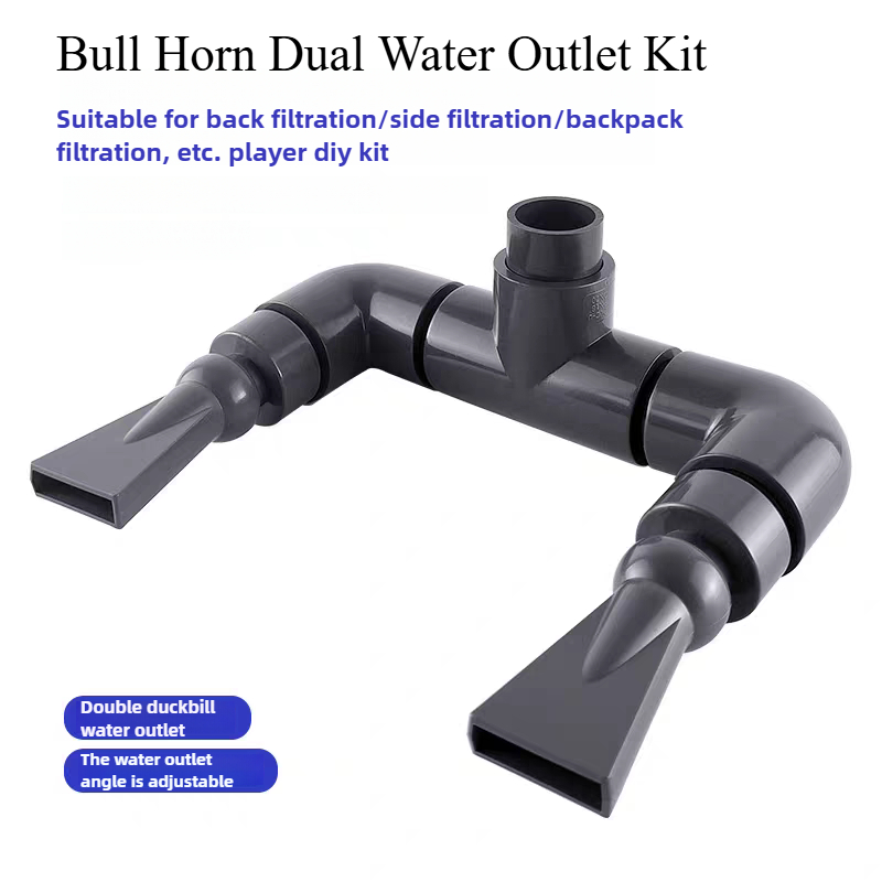 Marine Aquarium Filter Media - Pompa Akuarium DIY Duckbill, Konektor Pipa