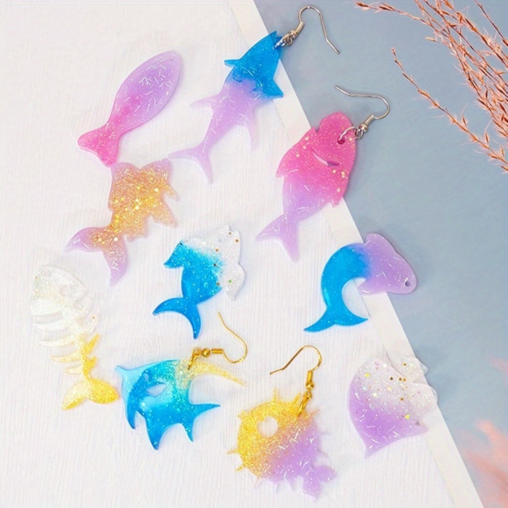 Set Cetakan Anting dan Liontin - Aquarium Marine ulasan dan harga
