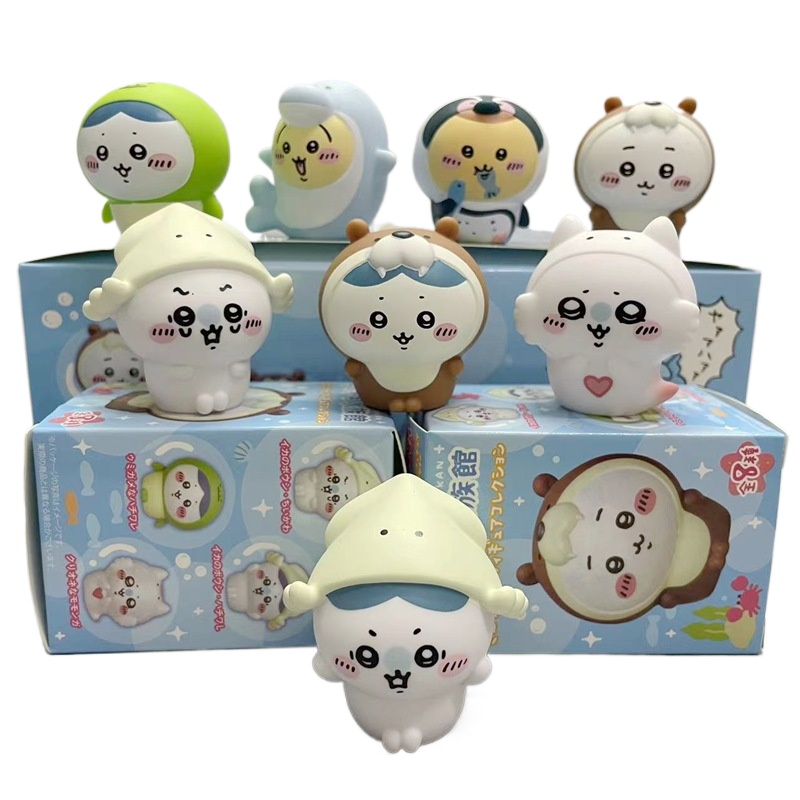8pcs/Box Figurin Akuarium Chii - Aquarium Marine ulasan dan harga