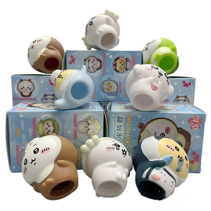 8pcs/Box Figurin Akuarium Chii - Aquarium Marine ulasan dan harga