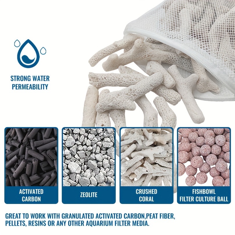 Tas Media Filter Ritsleting ya - Marine Aquarium Filter Media ulasan dan harga
