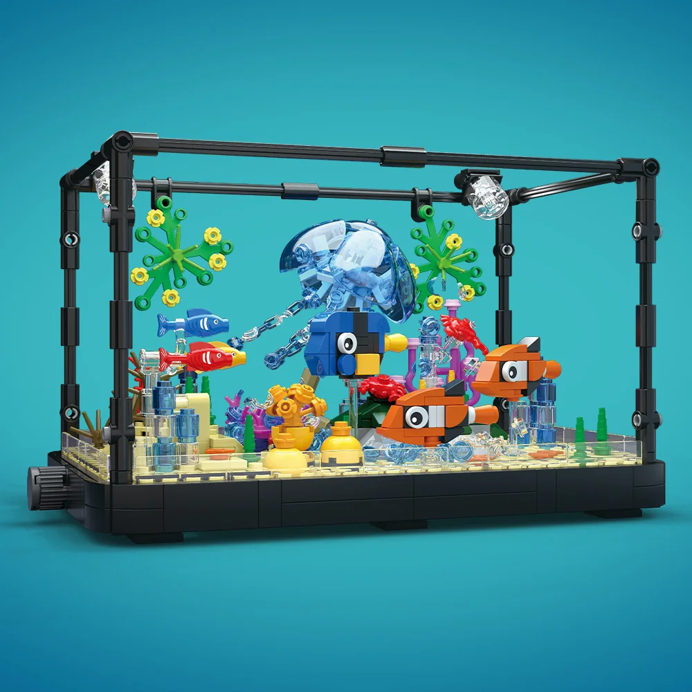 Set Blok Bangunan Akuarium den - Aquarium Marine ulasan dan harga