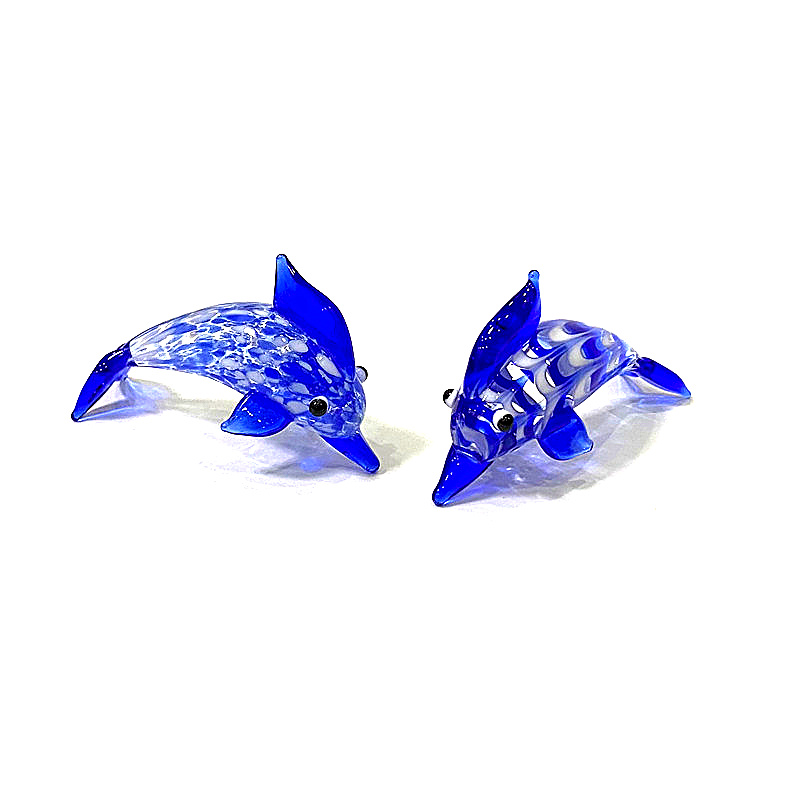 Figurin Lumba-lumba Kaca Mini  - Marine Aquarium Europe ulasan dan harga